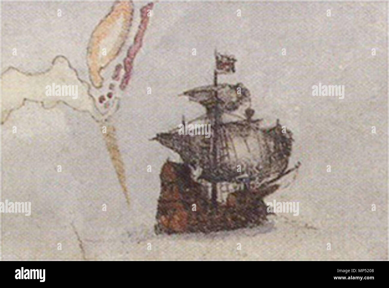 . Inglese: nave inglese Tiger . 5 novembre 2013, 00:36:12. John White 1193 Tigre - La nave inglese Foto Stock