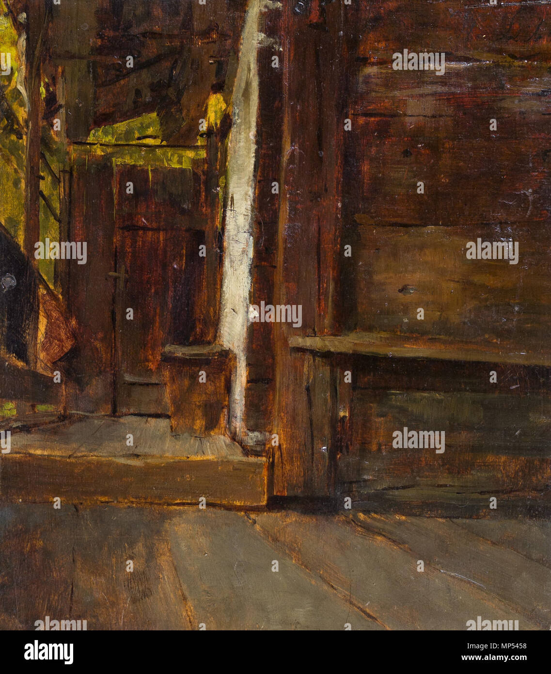 Tedesco: Hofzimmer mit Gartenblick . 801 Wilhelm Leibl - Hofzimmer mit Gartenblick Foto Stock