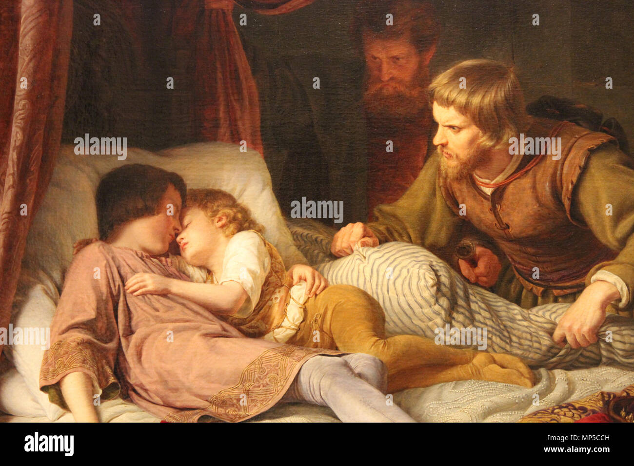 781 L'Assassinat des enfants d'Edouard - Theodor Hildebrandt détail Foto Stock