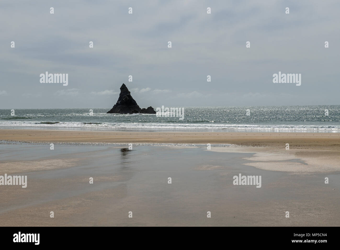 Ampia Haven South beach sulla South Pembrokeshire Coast, West Wales. Foto Stock