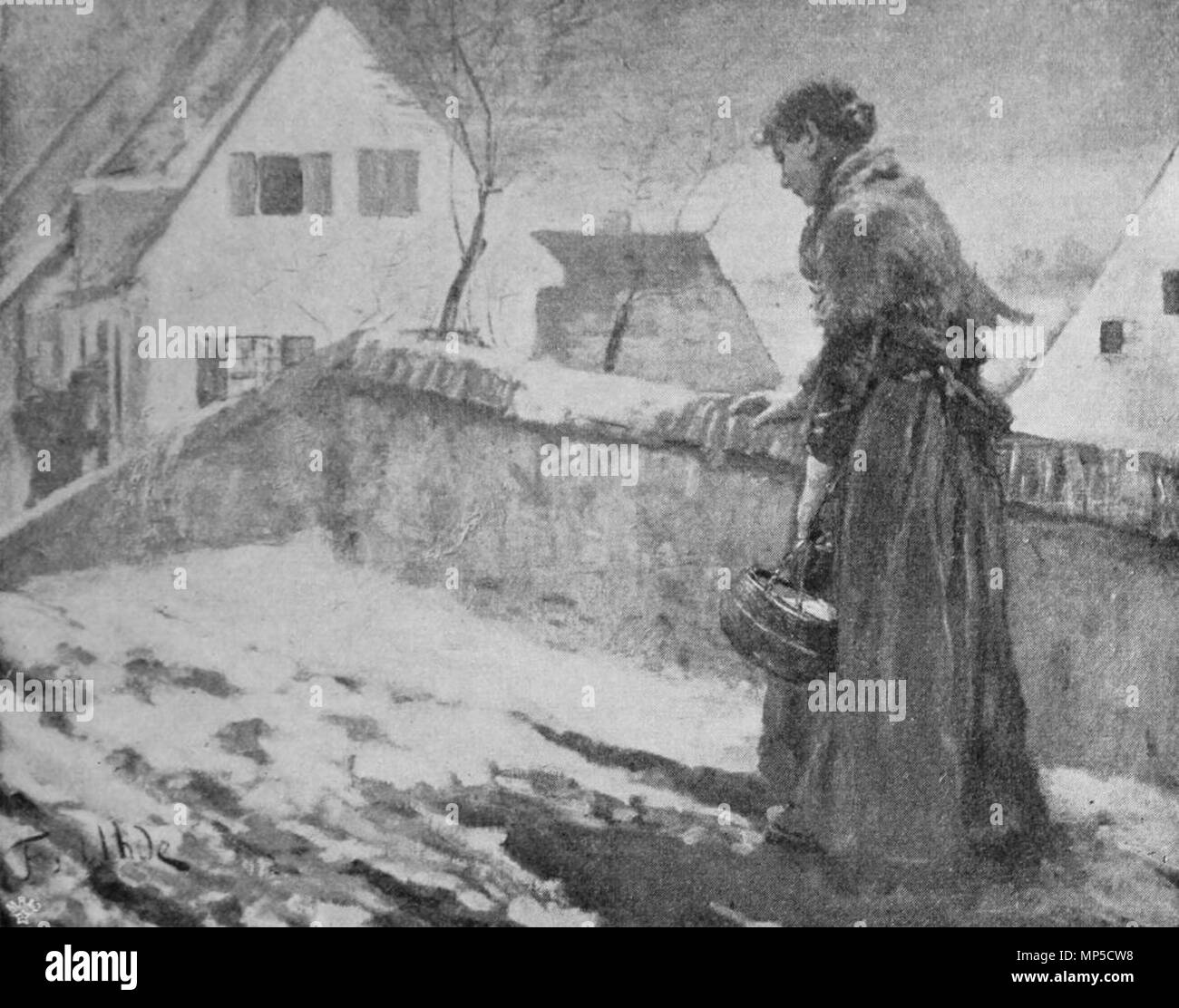 . Inglese: inverno sera . 1902. Fritz von Uhde (1848-1911) Descrizione pittore tedesco e docente universitario Data di nascita e morte 22 Maggio 1848 25 febbraio 1911 Luogo di nascita e morte Wolkenburg (Sachsen) di Monaco di Baviera sede di lavoro München, Dresda, Parigi competente controllo : Q210201 VIAF: 71665729 ISNI: 0000 0001 0986 0339 ULAN: 500014912 LCCN: nr98032001 WGA: UHDE, Fritz van WorldCat 1270 Winterabend, Uhde Foto Stock