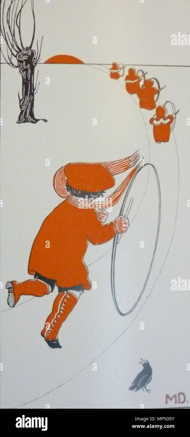 . Inglese: rotonda rime scritto e mostrato dalla sig.ra Percy Dearmer 1898. Morì nel 1915 . 1898. Mabel Dearmer 1075 rotonda rime scritto e mostrato dalla sig.ra Percy Dearmer Foto Stock