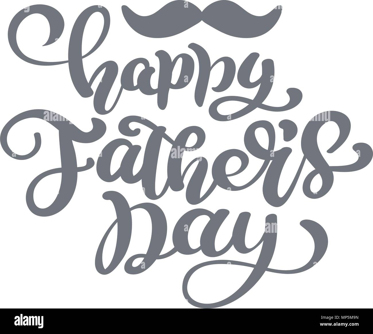 I padri felice giorno lettering vettore sfondo. Felice giorno padri calligrafia banner di luce. Papà mio re illustrazione Illustrazione Vettoriale