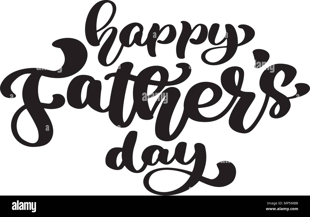 Felice giorno padri badge su sfondo bianco. Etichetta per celebrazione card. Monocromatico illustrazione vettoriale Illustrazione Vettoriale