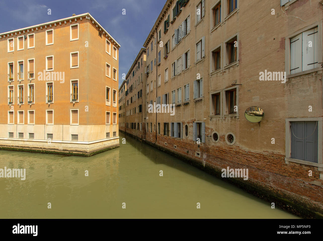 Una zona residenziale nella parte sud di Venezia Foto Stock