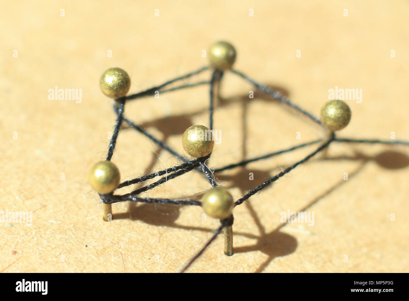 Concetto di una rete sociale con il leader Foto Stock