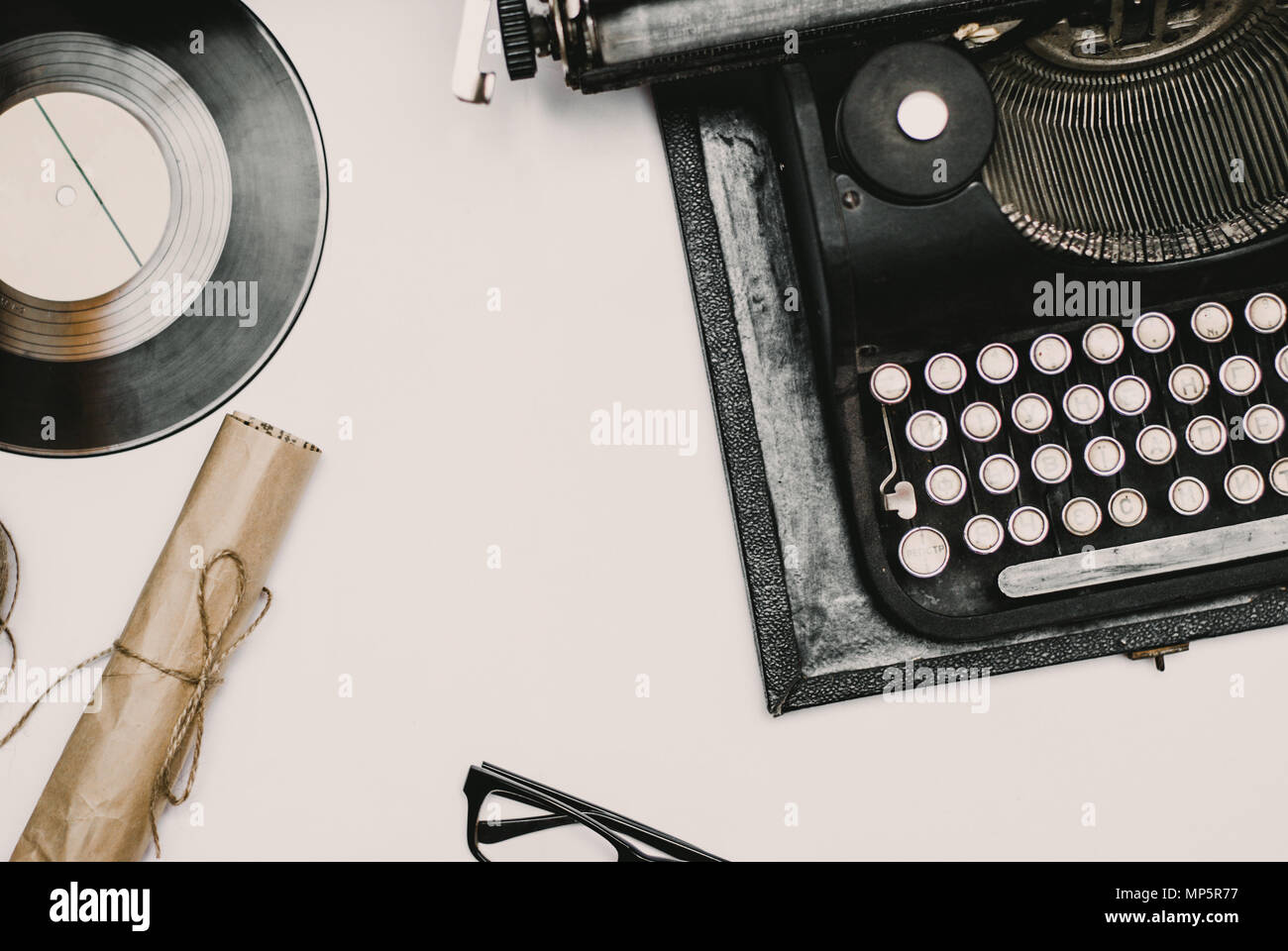 Vintage scrivania in ufficio Foto Stock