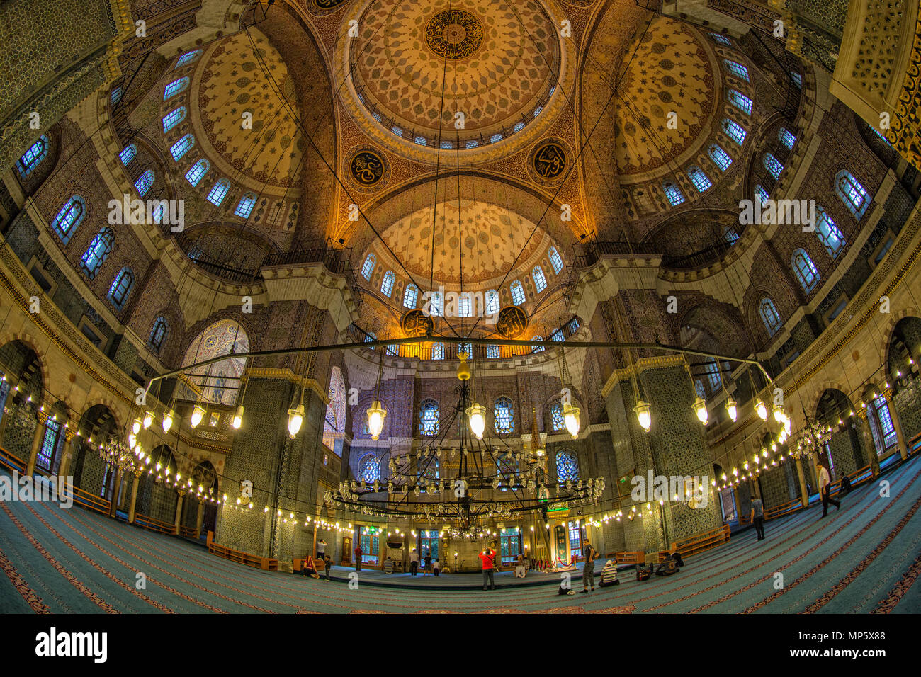 Istanbu - Moschea Blu, Sultan Ahmed moschea. Blaue Moschee. Sultan-Ahmed-Moschee. Foto Stock