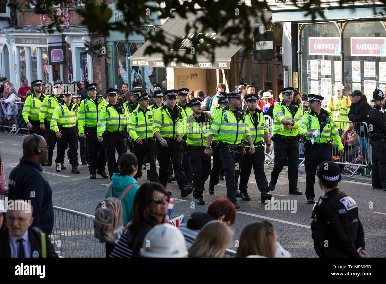 Il principe Harry e Meghan Merkle Royal Wedding, Windsor, Berkshire, Regno Unito Foto Stock