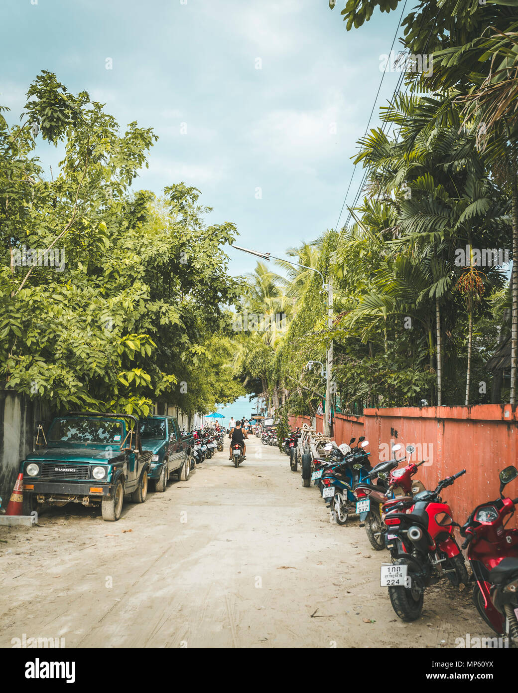 Percorso di Chaweng Beach, Koh Samui, Thailandia Foto Stock