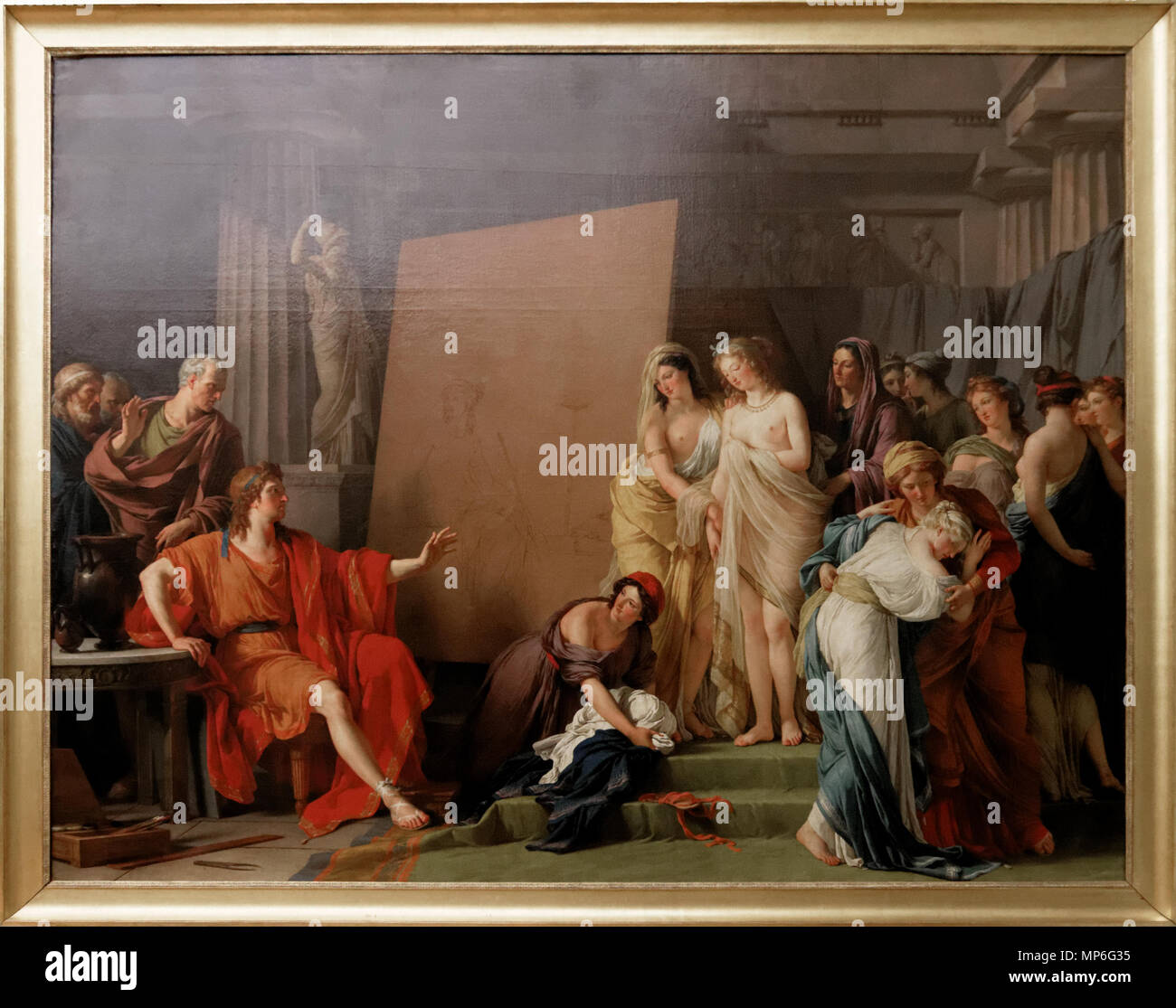 . 1237 Vincent - Zeusi et les Filles de Crotone 01 Foto Stock