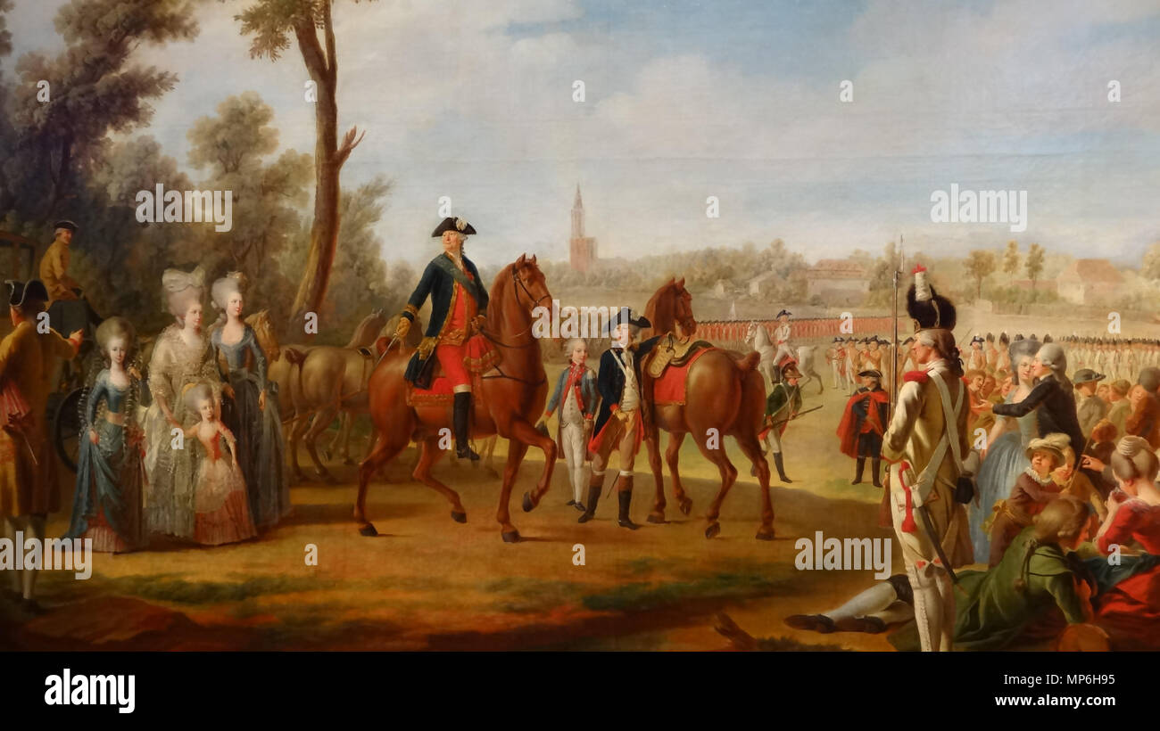 1059 Revue du régiment de Condé à Strasbourg Foto Stock