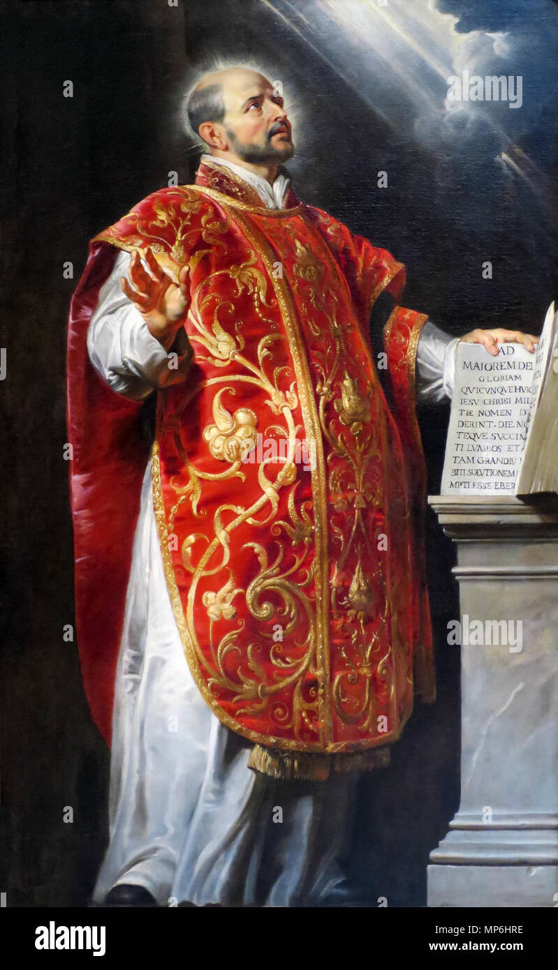 . Sant Ignazio di Loyola . 1600s. Peter Paul Rubens (1577-1640) nomi alternativi Rubens, Pierre Paul Rubens, Pieter Paul Rubens, Sir Peter Paul Rubens Descrizione pittore fiammingo, scultore, disegnatore e incisore Data di nascita e morte 28 Giugno 1577 30 Maggio 1640 Luogo di nascita e morte Siegen Anversa posizione Lavoro Anversa (1589-1600), Mantova (9 maggio 1600-1608), Spagna (1603), Anversa (1608-1640), Paesi Bassi (1612), Parigi (23 maggio 1623-29 giugno 1623, 4 febbraio 1625-9 Giugno 1625), Calais (novembre 1626), Parigi (dicembre 1626), Bruxelles (1627), Paesi Bassi (10 luglio 1627-6 Agosto 1627), Foto Stock