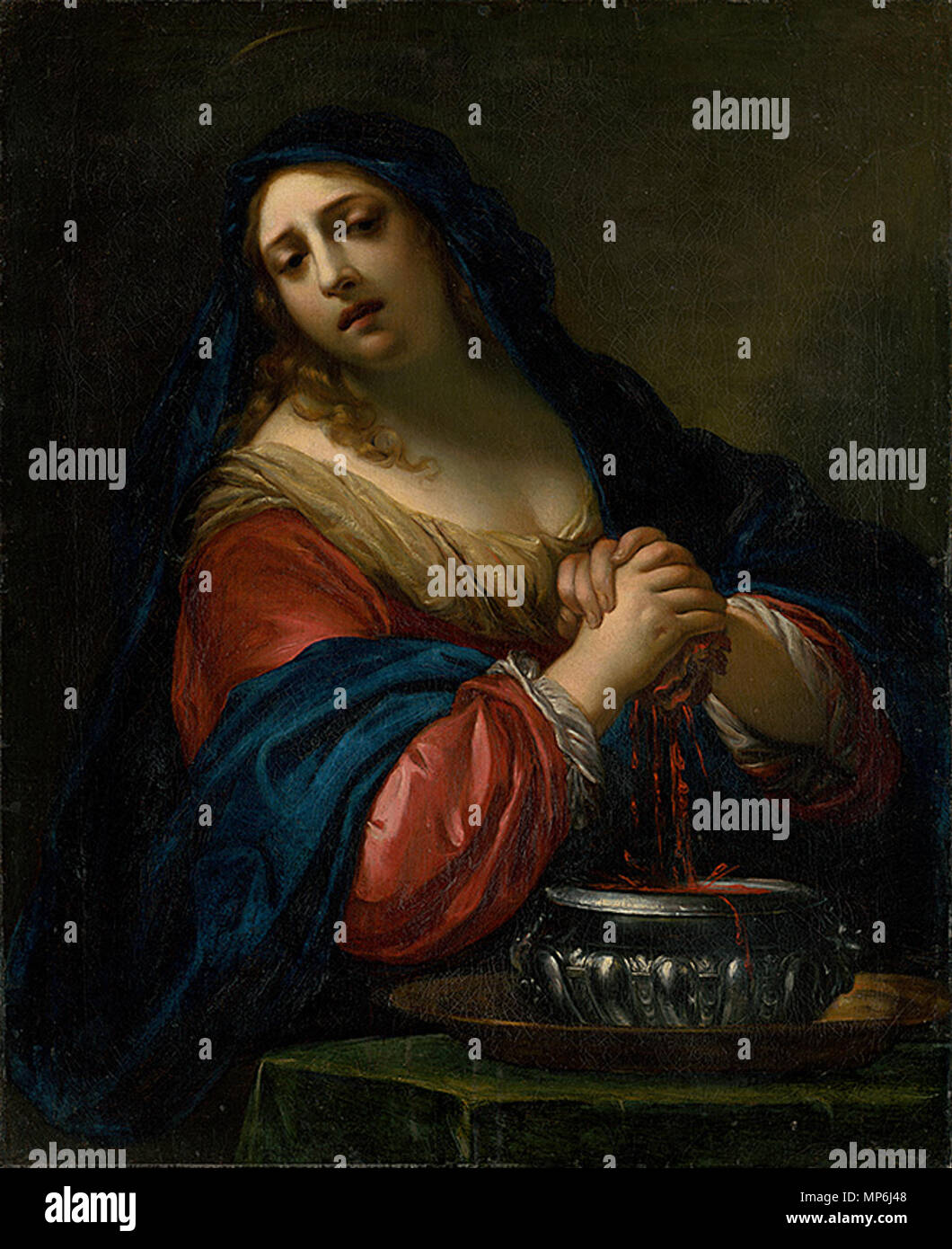 Stanislav Veselovsky . Inglese: Santa Prassede . Il XVII secolo. Simone Pignoni - Bratislava, Slovenská národná galéria 1094 Santa Prassede - Pignoni Foto Stock