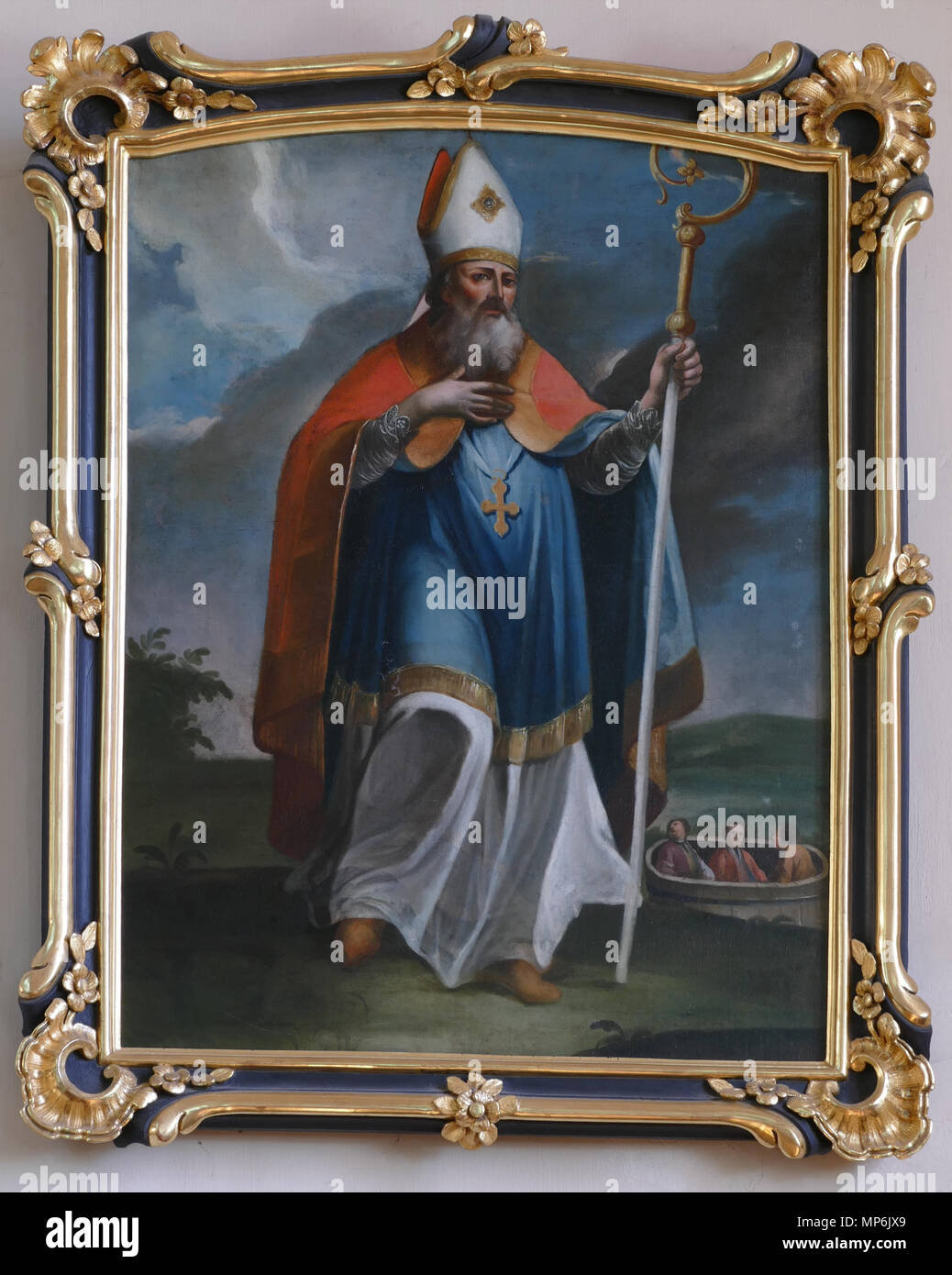 . L'Alsazia, Bas-Rhin, Sarre-Union, Église Saint-Georges (IA67005911). Tableau 'St-Pierre" di Fourier (Inconnu, huile sur toile, 110x70, XVIIIe): Questo oggetto è indicizzato in base Palissy, database del mobilio francese patrimonio del ministero francese della cultura, al di sotto del riferimento67009280 IM. Brezhoneg | català | Deutsch | English | Español | Suomi | Français | Magyar | Italiano | Plattdüütsch | Português | +/- . Il 4 agosto 2012. © Ralph Hammann - Wikimedia Commons 1096 Sarre-Union StGeorges 21 Foto Stock