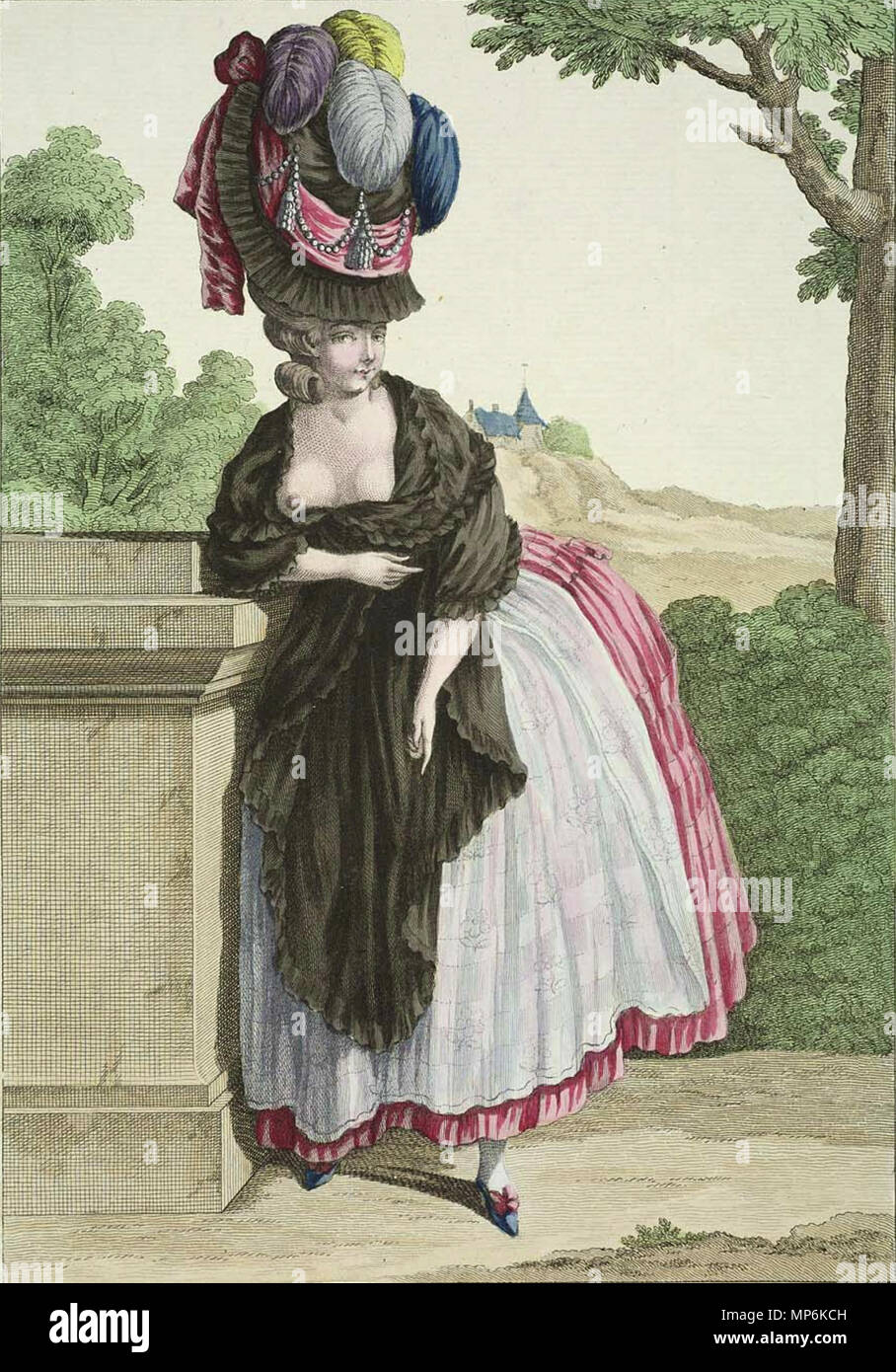 785 La Petite Mere Au Rendez-vous des Champs Elisées ritagliato Foto Stock