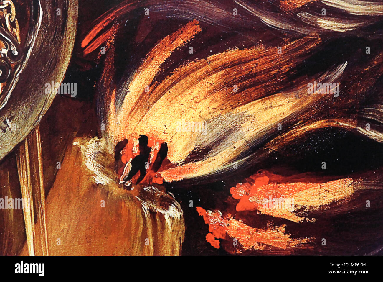 938 Oberhausen - Gasometro - Der schöne Schein - i quattro elementi - Fuoco (Arcimboldo) 04 ies Foto Stock