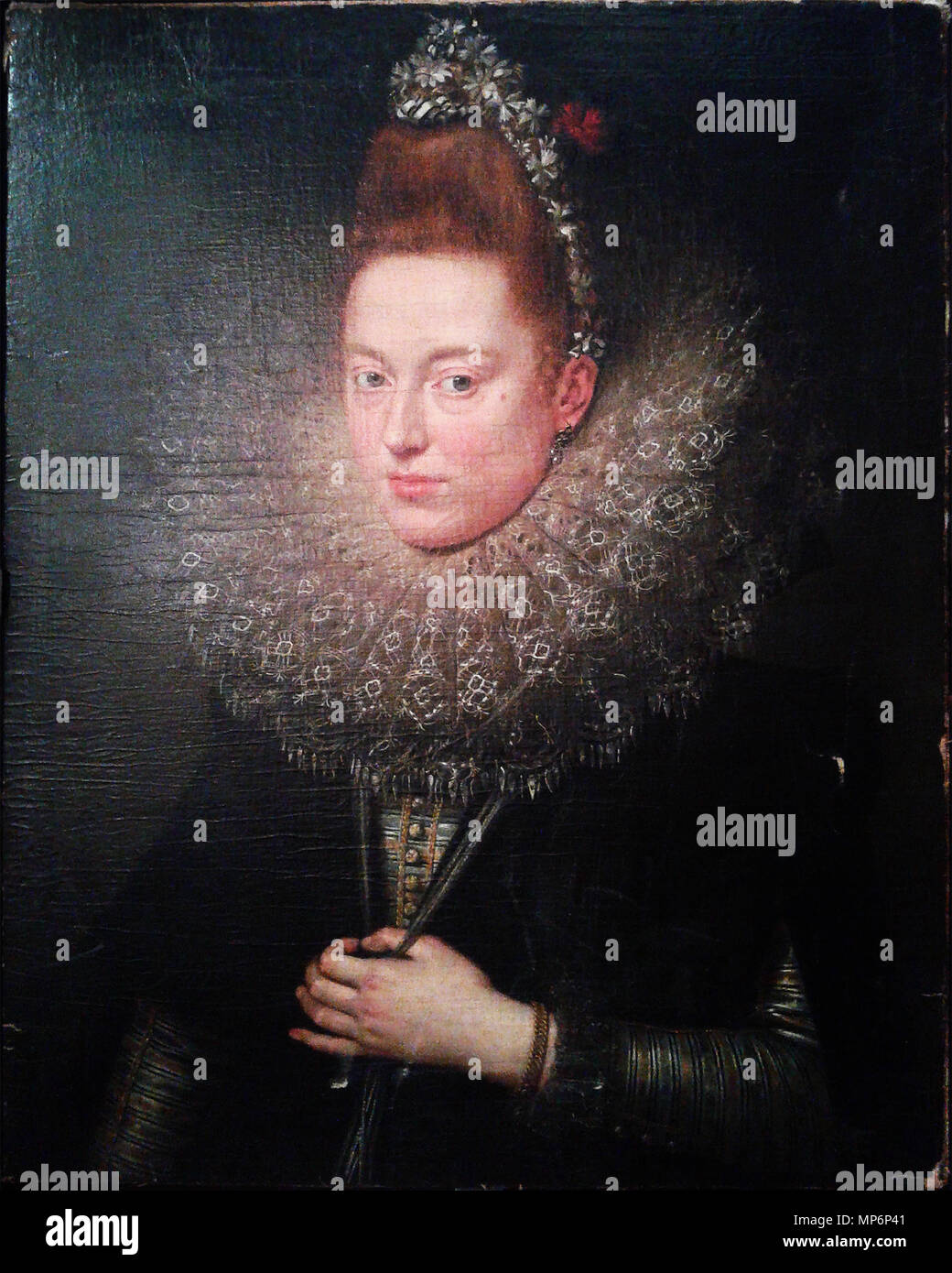 . Українська: Пітер Пауль Рубенс Портрет дами (Дама з квітами смілки). "Виставка Врятовані скарби Італії" у Національному музеї мистецтв ім.Богдана і Варвари Ханенків (2016) Italiano: Peter Paul Rubens. Dama delle licnidi . 1602. Peter Paul Rubens (1577-1640) nomi alternativi Rubens, Pierre Paul Rubens, Pieter Paul Rubens, Sir Peter Paul Rubens Descrizione pittore fiammingo, scultore, disegnatore e incisore Data di nascita e morte 28 Giugno 1577 30 Maggio 1640 Luogo di nascita e morte Siegen Anversa posizione Lavoro Anversa (1589-1600), Mantova (9 maggio 1600-1608), Spagna (1603), Anversa (1608- Foto Stock