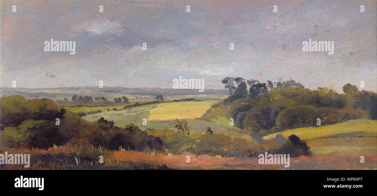 723 Johan Thomas Lundbye - Fra Høbjerg - 1840 Foto Stock