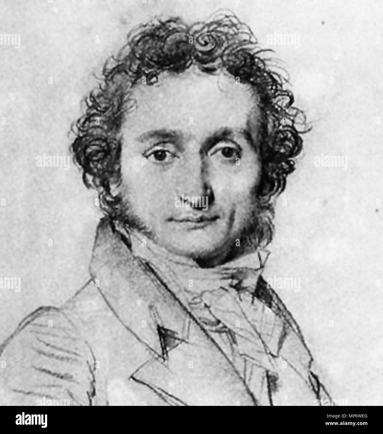 . Pittore Francese, politico e il violinista 924 NiccoloPaganini Foto Stock