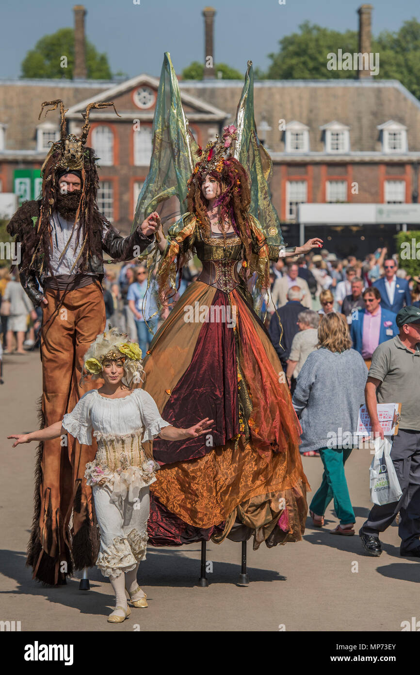 Londra, Regno Unito. 21 maggio 2018. Premere il tasto Giorno della RHS Chelsea Flower Show presso il Royal Hospital Chelsea. Credito: Guy Bell/Alamy Live News Foto Stock