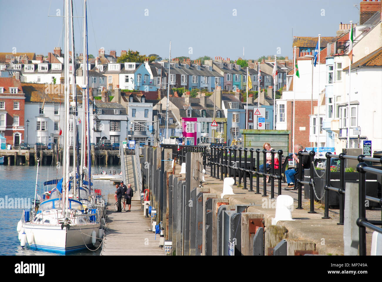 Weymouth. 21 maggio 2018. Il weekend è stupenda meteo continua nella nuova settimana nel soleggiato, Weymouth Dorset Credito: stuart fretwell/Alamy Live News Foto Stock