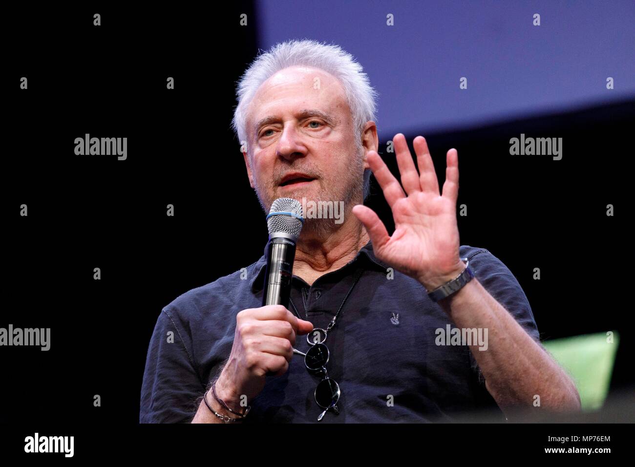 Bonn, Deutschland. 19 Maggio, 2018. Brent Spiner al FedCon 27 al Maritim Hotel. Bonn, 19.05.2018 | Utilizzo di credito in tutto il mondo: dpa/Alamy Live News Foto Stock