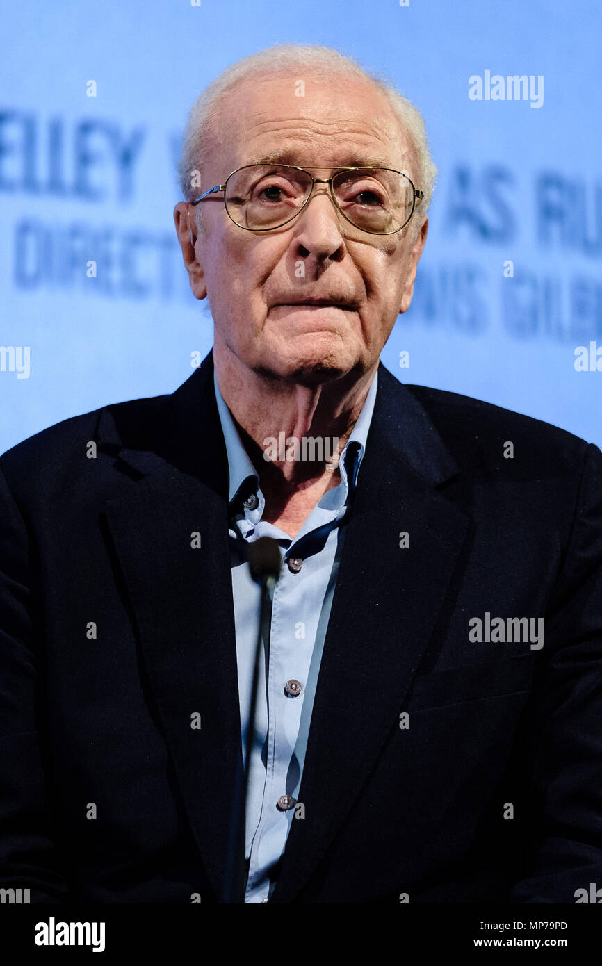 Londra, Regno Unito. 21 Maggio, 2018. Sir Michael Caine appare su Mark Kermode live in 3D su lunedì 21 maggio 2018 tenutasi Al BFI Southbank di Londra. Nella foto: Michael Caine. Credito: Julie Edwards/Alamy Live News Foto Stock