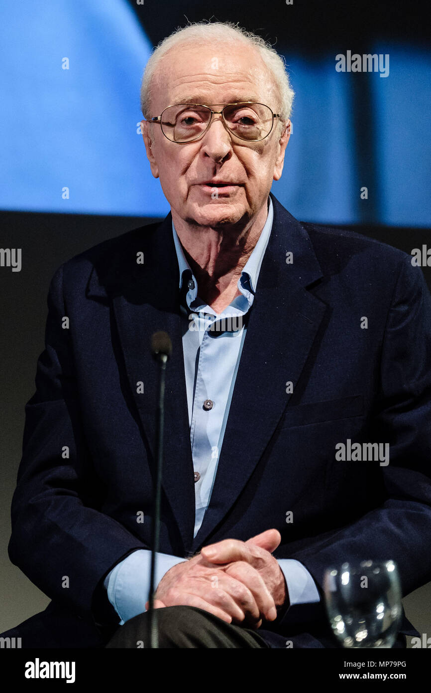 Londra, Regno Unito. 21 Maggio, 2018. Sir Michael Caine appare su Mark Kermode live in 3D su lunedì 21 maggio 2018 tenutasi Al BFI Southbank di Londra. Nella foto: Michael Caine. Credito: Julie Edwards/Alamy Live News Foto Stock