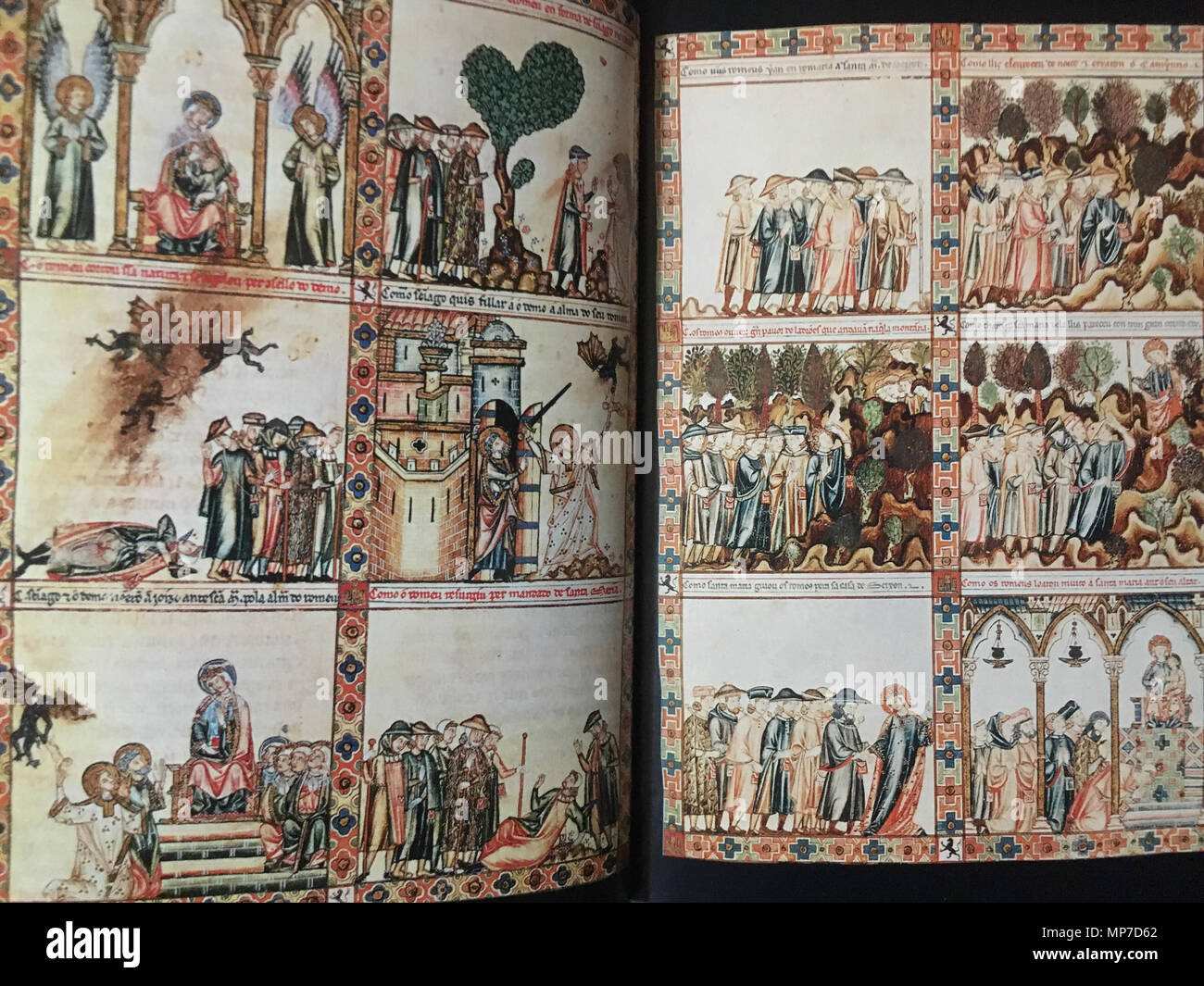 950 Ouverture de Compostelle, pagg. 2-3 Foto Stock