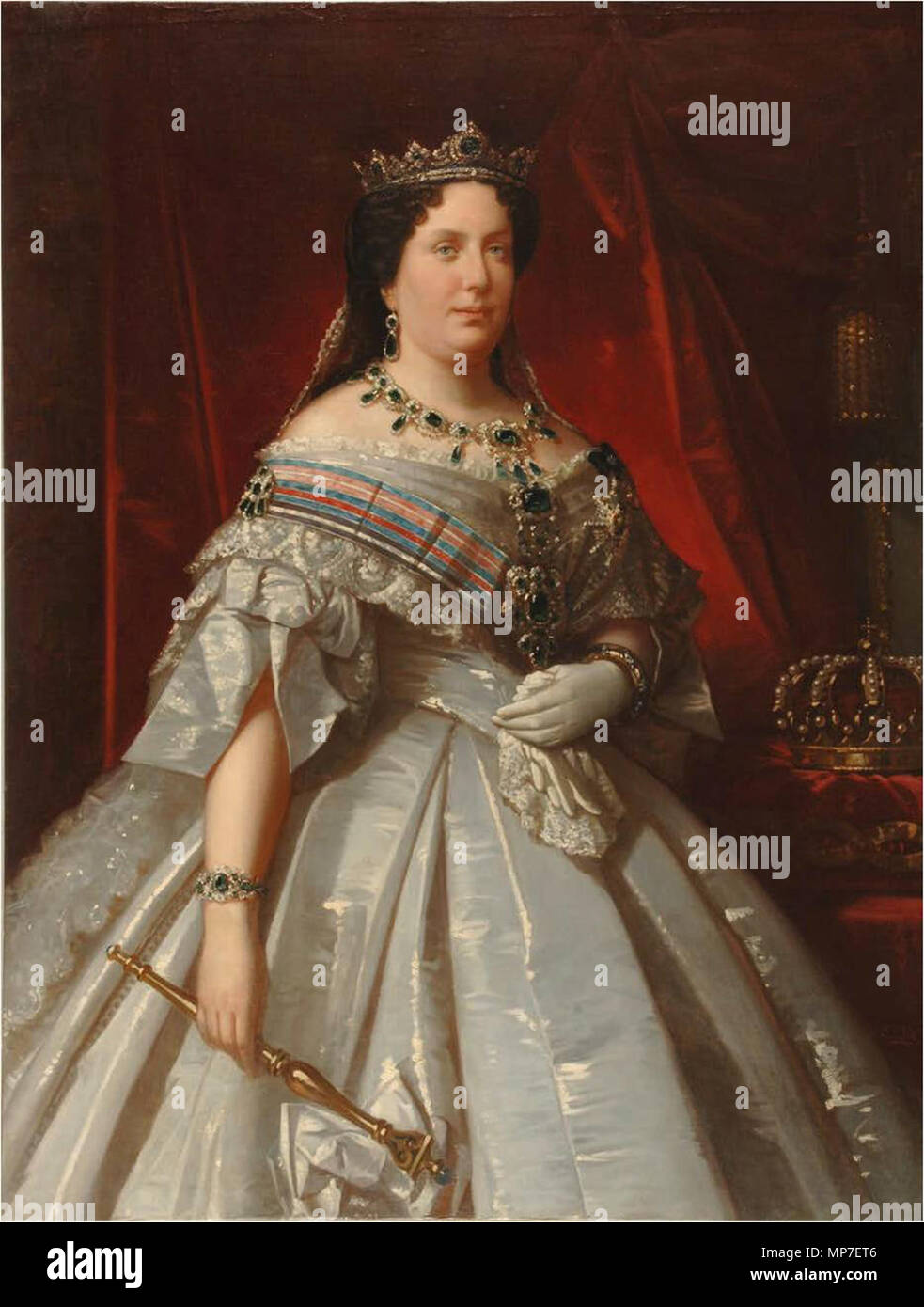Isabel II de España. Español: Retrato de la Reina Isabel II de España  (1830-1904), que ser hija del Rey Fernando VII de España y de la reina  María Cristina de Borbón-Dos Sicilias. .