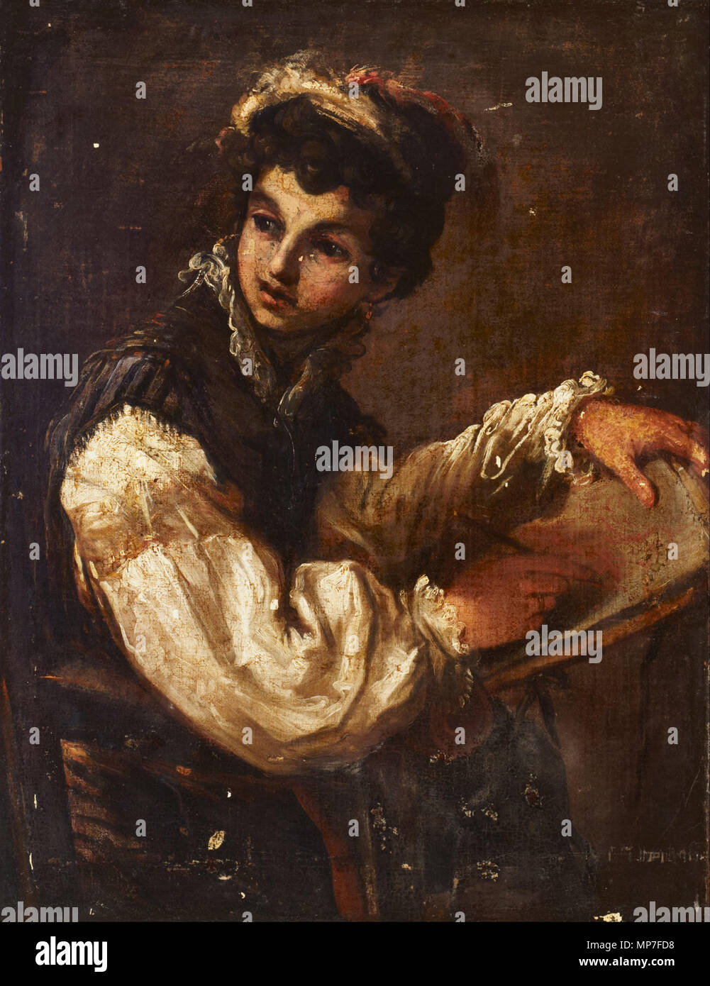 Disegno di un artista del XVII secolo?. 677 italiano (Bolognese) - Artista disegno - Google Art Project Foto Stock