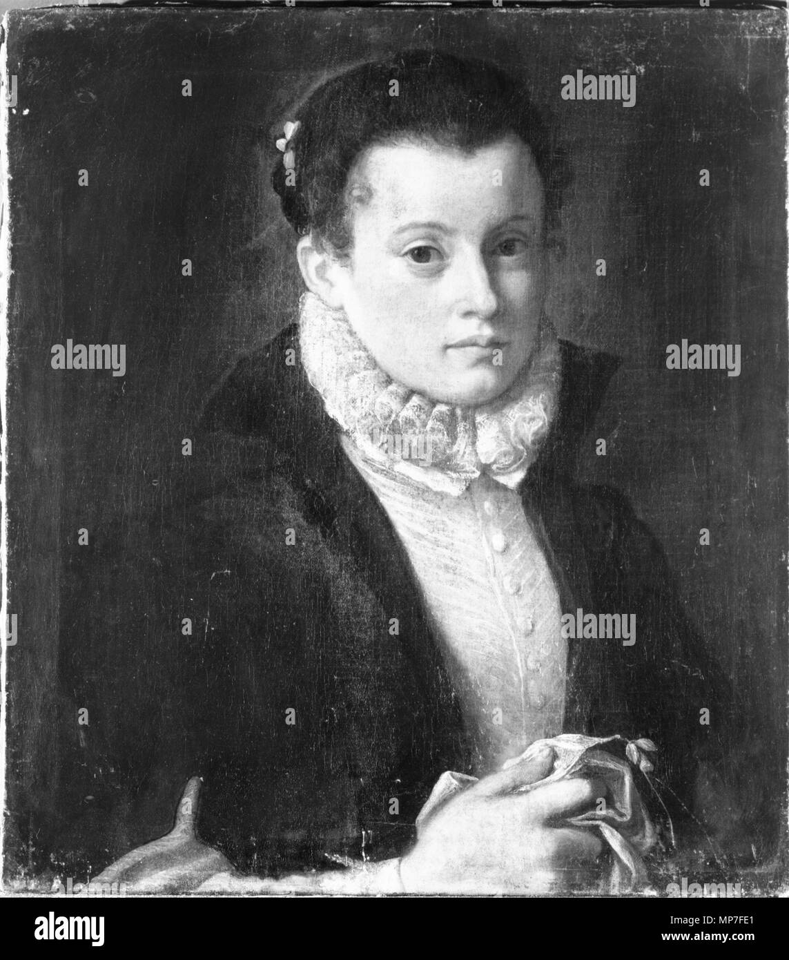 Signora giovane tardo XVI secolo. 677 Italiano Nord (italiano) - Young Lady - Google Art Project Foto Stock