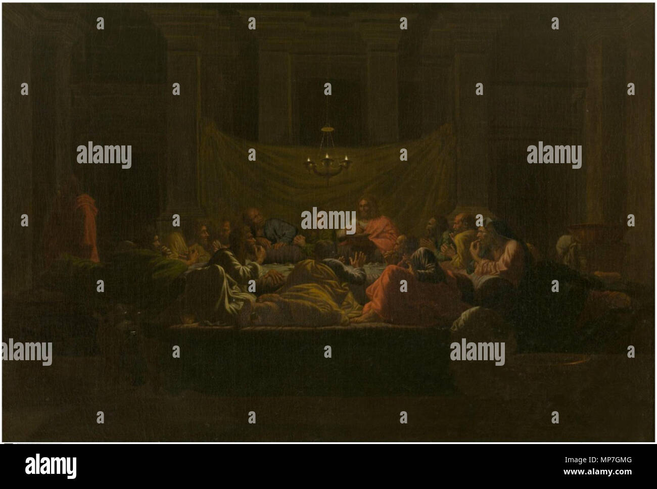 Inglese: scene della vita di Cristo - l'Ultima Cena del XVIII secolo. 682 Giacobbe Herreyns I - Scene della vita di Cristo - l'Ultima Cena Foto Stock