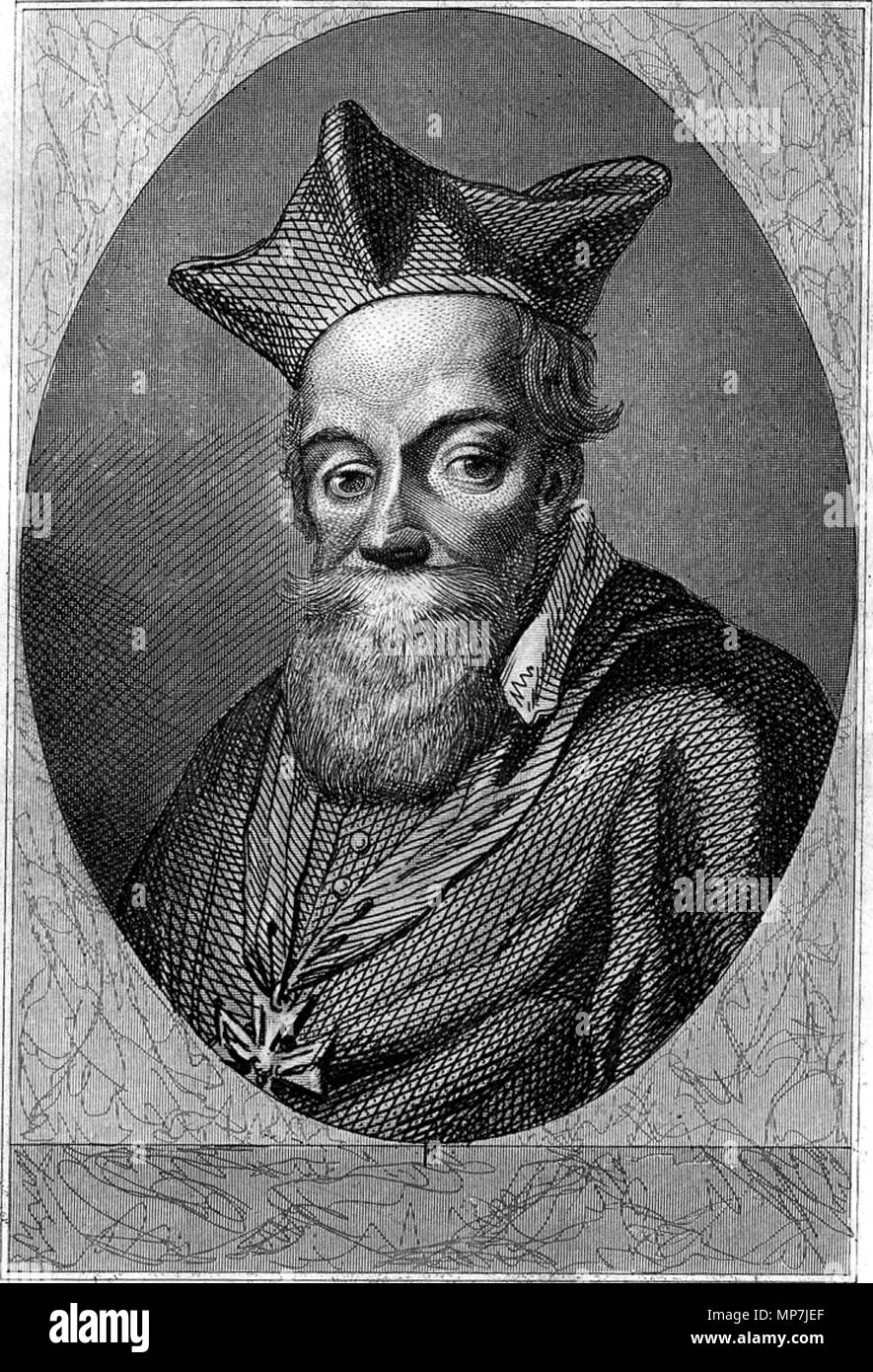 . Inglese: Jacques Du Perron (1556-1618), cardinale francese e scrittore. . 1845. 689 Jacques Du Perron Foto Stock