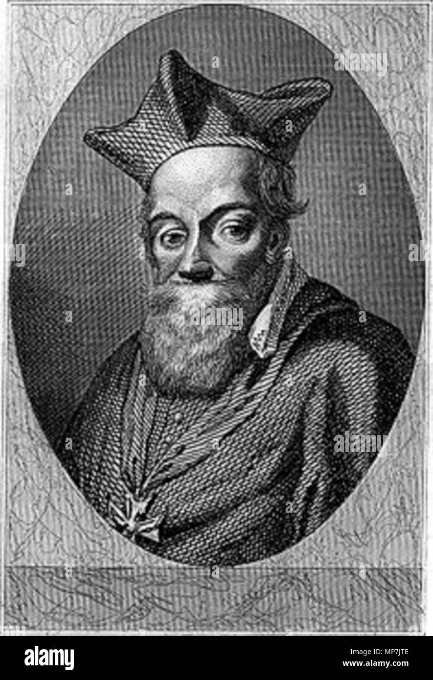 . Inglese: Jacques Du Perron (1556-1618), cardinale francese e scrittore. . 1845. 690 JacquesDuPerron Foto Stock