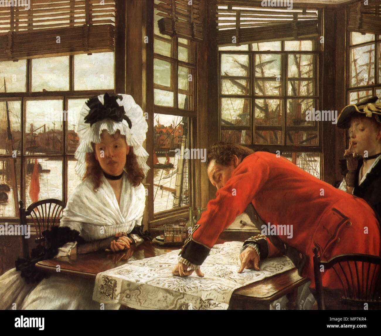 Inglese: una storia interessante circa 1872. 694 James Tissot - Una storia interessante Foto Stock