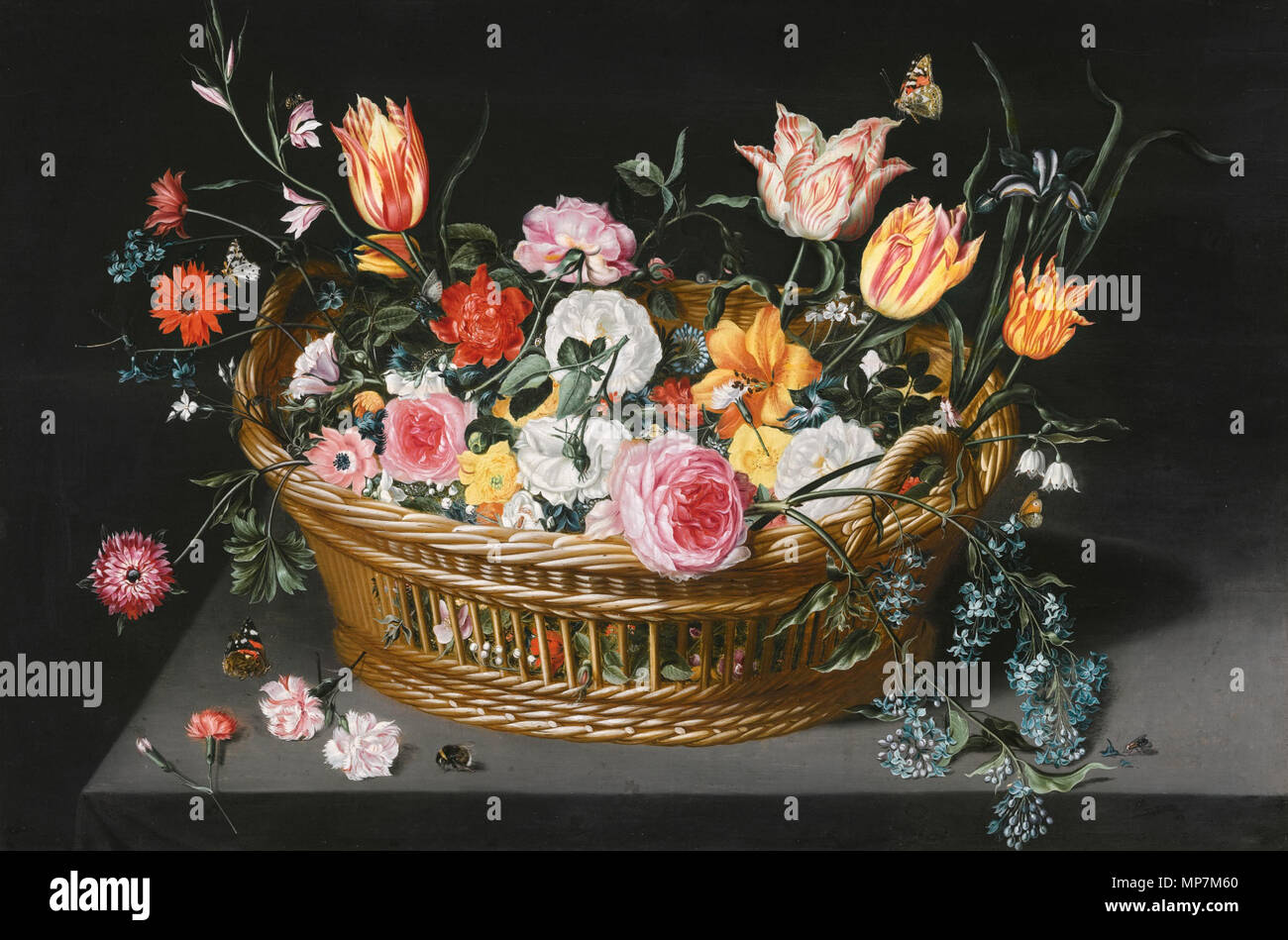 Natura morta di fiori in un cesto su di una mensola di pietra . Jan Brueghel il Giovane (1601-1678) nomi alternativi Jan Bruegel (II), Jan Brueghel (II), Jan Brueghel il Giovane Descrizione pittore fiammingo e disegnatore Data di nascita e morte 13 settembre 1601 (battezzato) 1 settembre 1678 Luogo di nascita e morte Anversa Anversa sede di lavoro Italia (1622-agosto 1625), Anversa (1625-1678) Autorità di controllo : Q285933 VIAF: 42046414 ISNI: 0000 0000 8376 3302 ULAN: 500013747 LCCN: N85095027 WGA: BRUEGHEL, Jan il giovane WorldCat 695 Jan Breughel il giovane - ancora la vita di fiori in un cestello Foto Stock