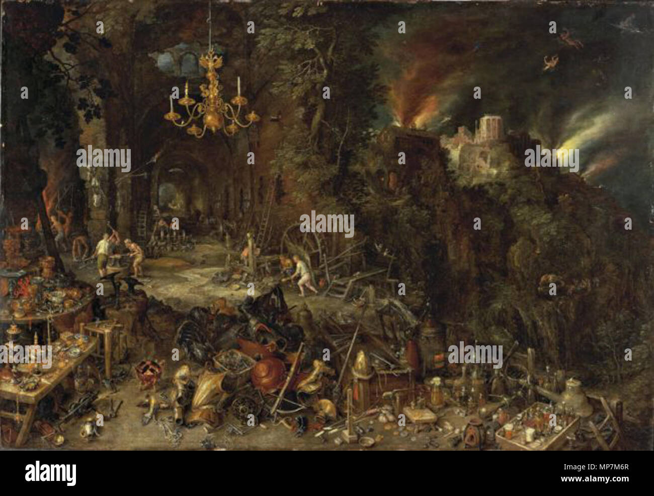 Allegoria della Fire 1608. Jan Brueghel il Vecchio (1568-1625) nomi alternativi Jan Brueghel il sambuco, Jan Bruegel (MI), velluto Brueghel Descrizione pittore fiammingo, disegnatore e incisore Data di nascita e morte 1568 13 gennaio 1625 Luogo di nascita e morte di Bruxelles il lavoro di Anversa periodo dal 1578 fino al 1625 sede di lavoro Anversa (1578), Italia (1589-1596), Napoli (1590), Roma (1592-1594), Milano (1595-1596), Anversa (1596-1625), Praga (1604), Bruxelles (1606-1613), il nord dei Paesi Bassi (1613) Autorità di controllo : Q209050 VIAF: 100909732 ISNI: 0000 0001 0830 9545 ULAN: 500007095 LCCN: n8 Foto Stock