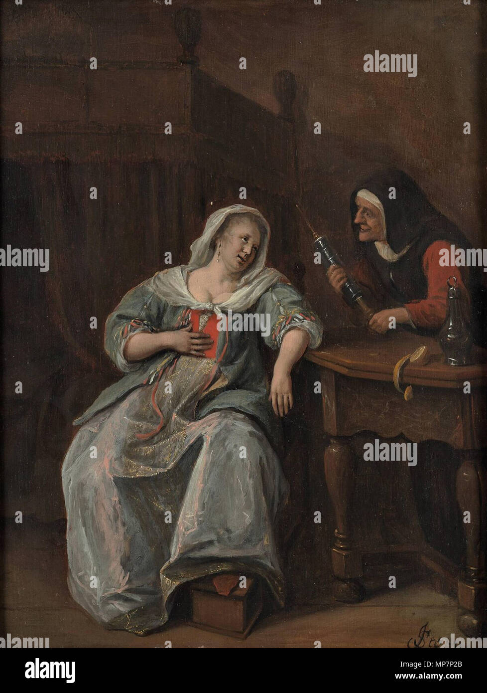 La Malata circa 1660-1670. 701 Jan Steen 018 Foto Stock