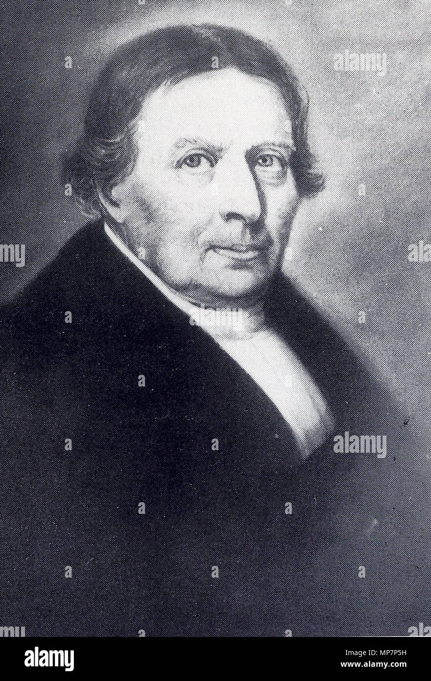 . Nederlands: Portret van Jan Uniken (1783-1859), vervener en grootgrondbezitter . 1854. Berend Wierts Kunst (1794-1881) 702 Jan Uniken (1783-1859) Foto Stock