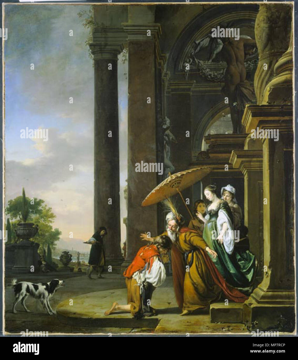 5.1.5 . Il ritorno del figlio prodigo . 1669. Jan Weenix (1639/1643-1719) nomi alternativi Jan Weeninx, Jan Weenix (II) Descrizione pittore olandese e disegnatore Data di nascita e morte tra il 1639 e il 1643 19 Settembre 1719 (sepolta) Luogo di nascita e morte Amsterdam Amsterdam sede di lavoro Utrecht (1664-1668), Amsterdam (1677-1719), Düsseldorf (1702-1710), Bensberg (1710-1714) Autorità di controllo : Q1346044 VIAF: 3418136 ISNI: 0000 0001 1587 1392 ULAN: 500010753 LCCN: nr2003020850 WGA: WEENIX, Jan WorldCat 705 Jan Weenix - Il Ritorno del Figlio Prodigo Foto Stock