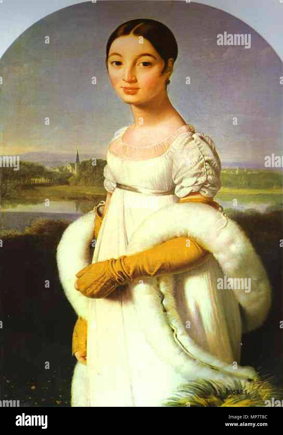 Deutsch: Porträt der Mademoiselle Riviere 1805. 709 Jean Auguste Dominique Ingres 014 Foto Stock