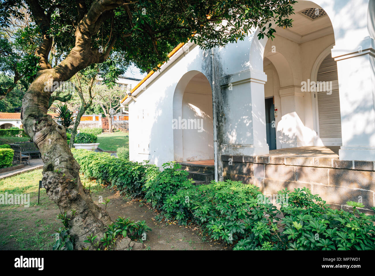 Tamsui funzionari doganali' Residence in Tamsui, Nuova Citta' di Taipei, Taiwan Foto Stock