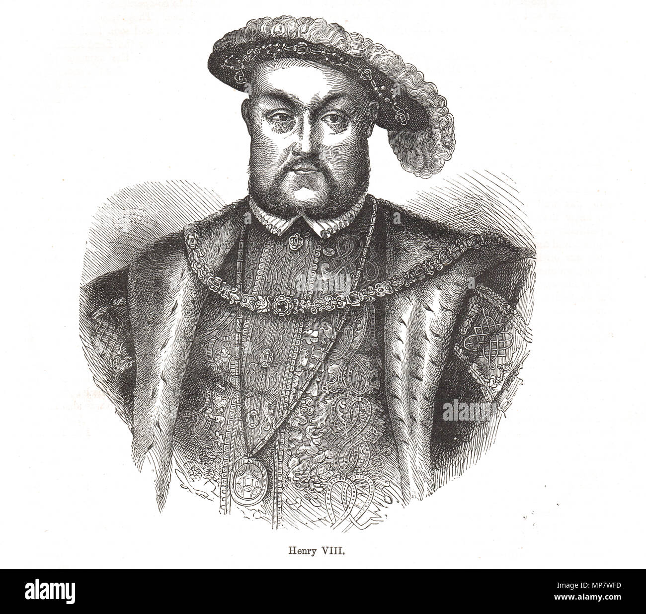 Il re Enrico VIII d'Inghilterra, 1491-1547, regnò 1509-1547 Foto Stock