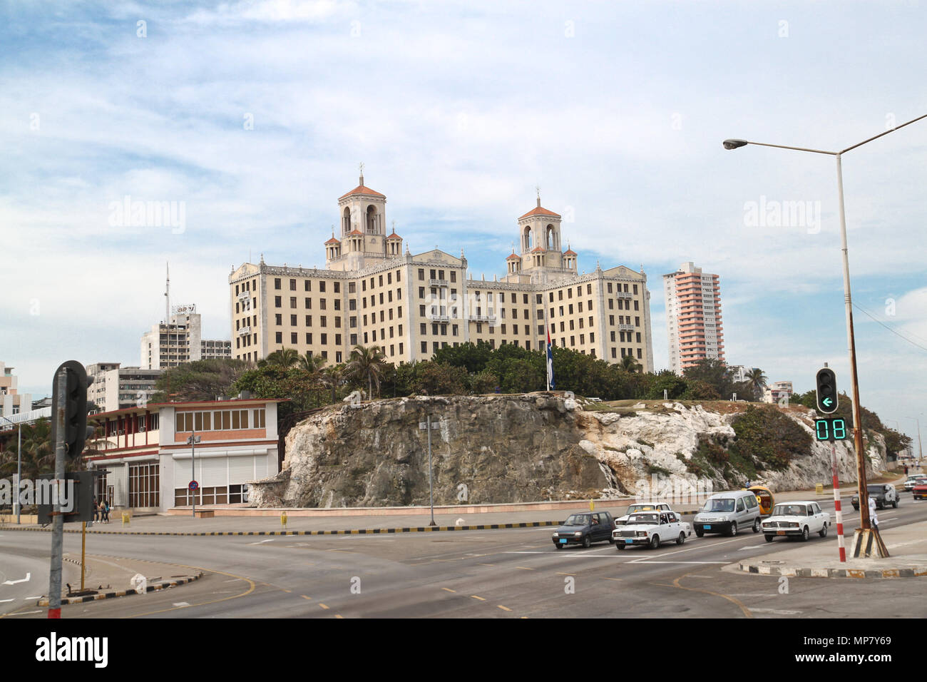 Vista del National Hotel in Havana, Cuba Foto Stock