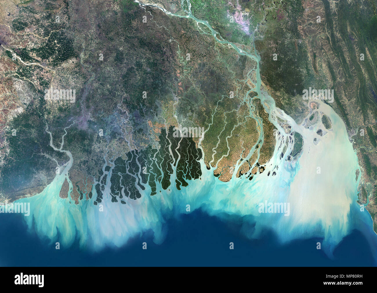 Gange River Delta Foto Stock