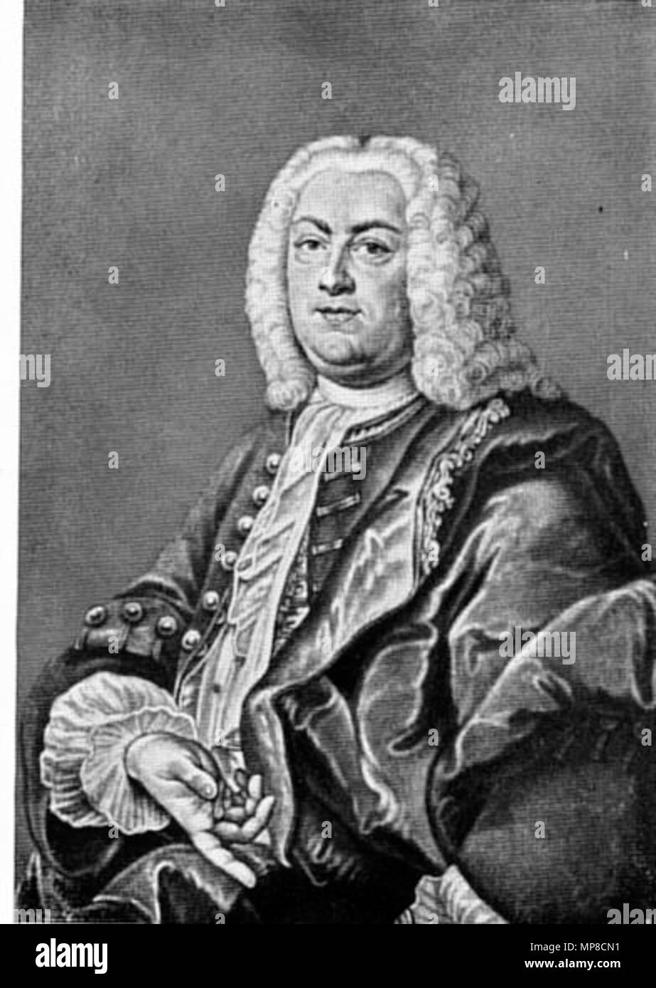 . Deutsch: Johann Christoph Gottsched (1700-1766) , il Professor der Logik und Metaphysik di Lipsia. Goethe hielt wenig von dem Literaturgewaltigen ehemaligen, den er mit seinem späteren Schwager Schlosser aufsuchte. Den Besuch schildert er mit viel umorismo in 'Dichtung und Wahrheit" . prima di 1744. 724 Johann Christoph Gottsched da Anna Maria Werner Foto Stock