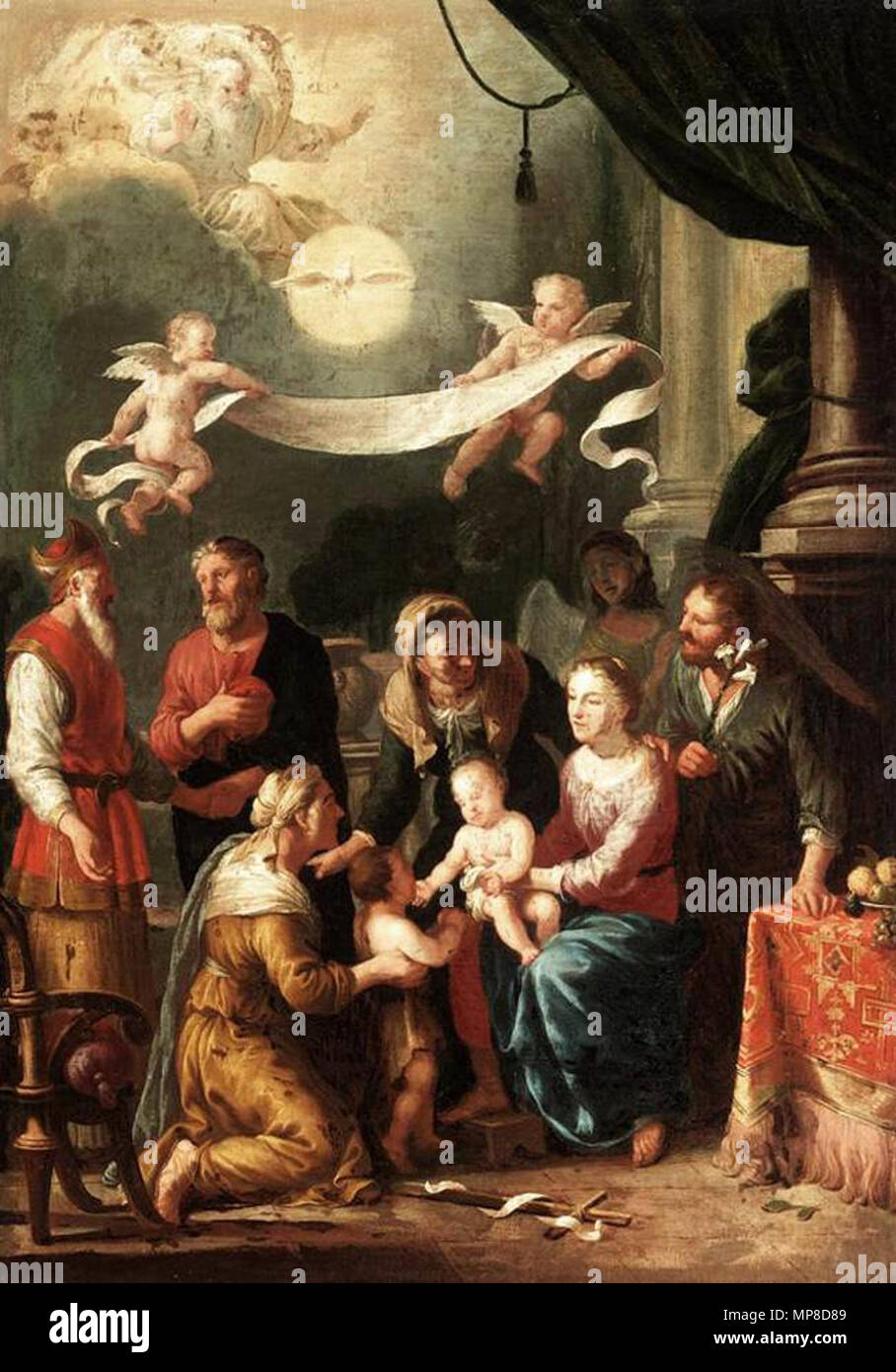Il Santo la parentela seconda metà del XVII secolo. 726 Johann Heiss - Il Santo la parentela - WGA11338 Foto Stock