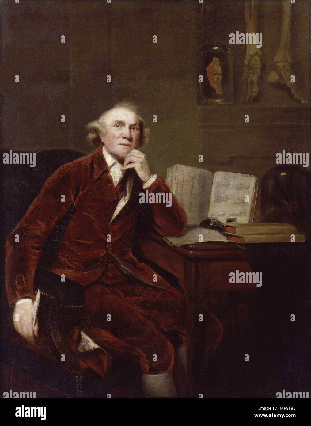 John Hunter. John Hunter. Dipinto da Giovanni Jackson nel 1813, dopo un originale da Sir Joshua Reynolds, che hanno esposto la sua pittura presso la Royal Academy nel 1786. 1813 (1786). 733 John Hunter da John Jackson Foto Stock
